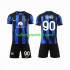 Inter Milan Voetbalshirt Lukaku 90 Kleuters/Kids Thuis Tenue 2023-2024 Korte Mouw