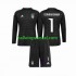 Italië Voetbalshirt Donnarumma 1 Doelman Kleuters/Kids Uit Tenue 2023 Lange Mouw