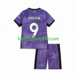 Liverpool Voetbalshirt Darwin Nunez 9 Kleuters/Kids Derde Tenue 2023-2024 Korte Mouw