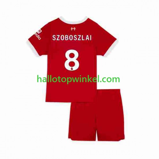 Liverpool Voetbalshirt Dominik Szoboszlai 8 Kleuters/Kids Thuis Tenue 2023 Korte Mouw