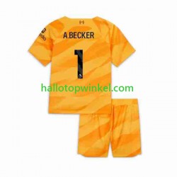 Liverpool Voetbalshirt A.Becker 1 Doelman Kleuters/Kids Derde Tenue 2023-2024 Korte Mouw