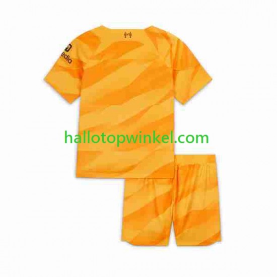 Liverpool Voetbalshirt Doelman Kleuters/Kids Derde Tenue 2023-2024 Korte Mouw