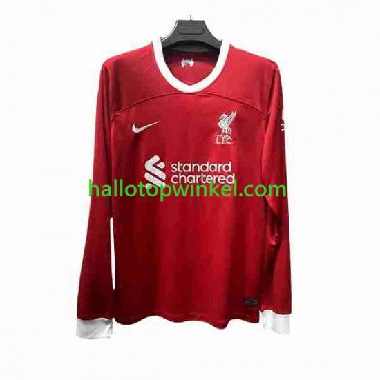 Liverpool Voetbalshirt Heren Thuis Tenue 2023-2024 Lange Mouw