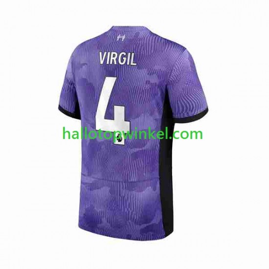 Liverpool Voetbalshirt Virgil van Dijk 4 Heren Derde Tenue 2023-2024 Korte Mouw
