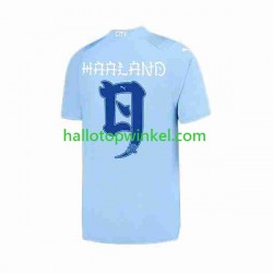 Manchester City Voetbalshirt Haaland 9 Special Printing Heren Thuis Tenue 2023-2024 Korte Mouw