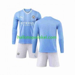 Manchester City Voetbalshirt Kleuters/Kids Thuis Tenue 2023-2024 Lange Mouw