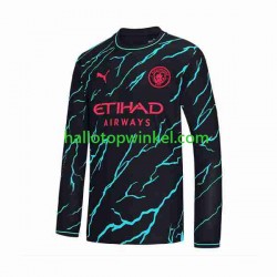 Manchester City Voetbalshirt Heren Derde Tenue 2023-2024 Lange Mouw