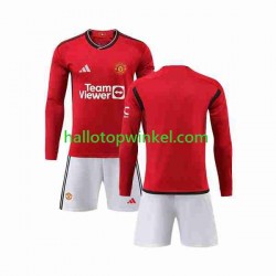 Manchester United Voetbalshirt Kleuters/Kids Thuis Tenue 2023-2024 Lange Mouw
