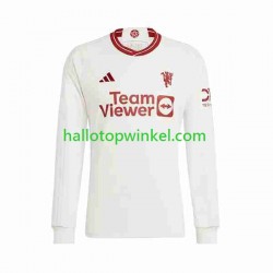 Manchester United Voetbalshirt Heren Derde Tenue 2023-2024 Lange Mouw