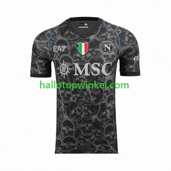 Napoli Voetbalshirt Halloween Heren Thuis Tenue 2023-2024 Korte Mouw