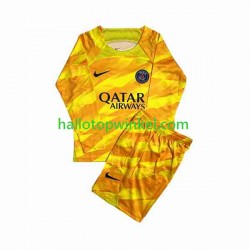 Paris Saint-Germain Voetbalshirt Doelman Kleuters/Kids Uit Tenue 2023-2024 Lange Mouw