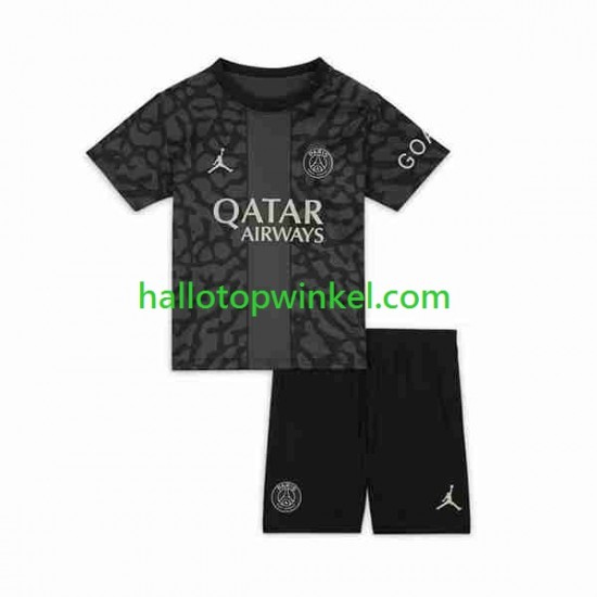 Paris Saint-Germain Voetbalshirt Kleuters/Kids Derde Tenue 2023-2024 Korte Mouw