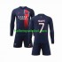 Paris Saint-Germain Voetbalshirt Mbappé Kylian 7 Kleuters/Kids Thuis Tenue 2023-2024 Lange Mouw