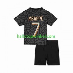 Paris Saint-Germain Voetbalshirt Mbappé Kylian 7 Kleuters/Kids Derde Tenue 2023-2024 Korte Mouw