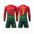 Portugal Voetbalshirt Ronaldo 7 Kleuters/Kids Thuis Tenue WK 2022 Lange Mouw
