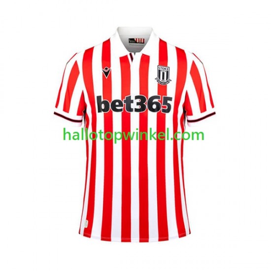 Stoke City Voetbalshirt Heren Thuis Tenue 2023-2024 Korte Mouw
