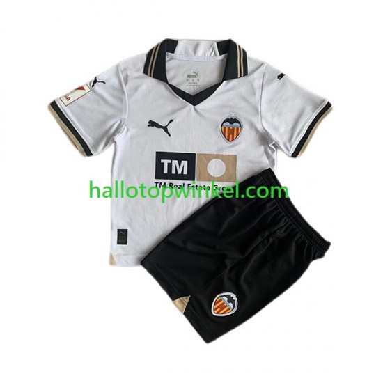 Valencia CF Voetbalshirt Kleuters/Kids Thuis Tenue 2023-2024 Korte Mouw