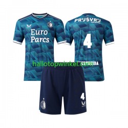 Feyenoord Rotterdam Voetbalshirt Lutsharel Geertruida 4 Kleuters/Kids Uit Tenue 2023-2024 Korte Mouw