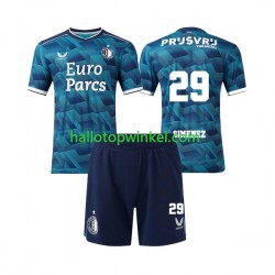 Feyenoord Rotterdam Voetbalshirt Santiago Gimenez 29 Kleuters/Kids Uit Tenue 2023-2024 Korte Mouw