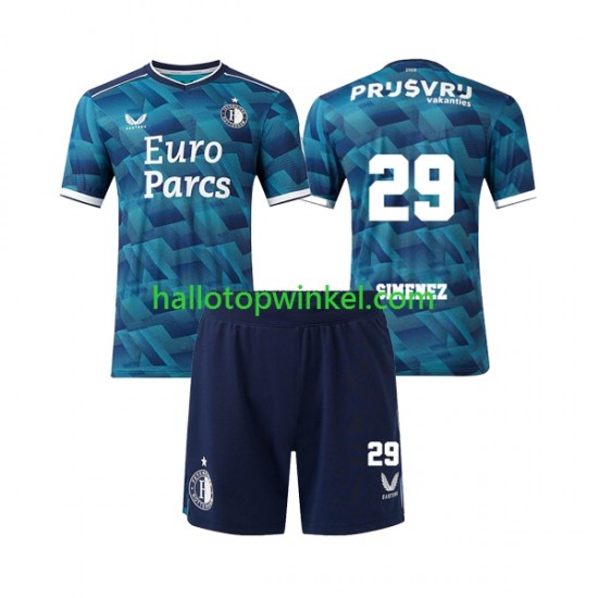 Feyenoord Rotterdam Voetbalshirt Santiago Gimenez 29 Kleuters/Kids Uit Tenue 2023-2024 Korte Mouw