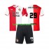 Feyenoord Rotterdam Voetbalshirt Santiago Gimenez 29 Kleuters/Kids Thuis Tenue 2023-2024 Korte Mouw