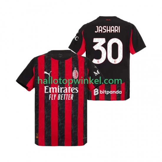 AC Milan Voetbalshirt Ardon Jashari 30 Heren Thuis Tenue 2025-2026 Korte Mouw