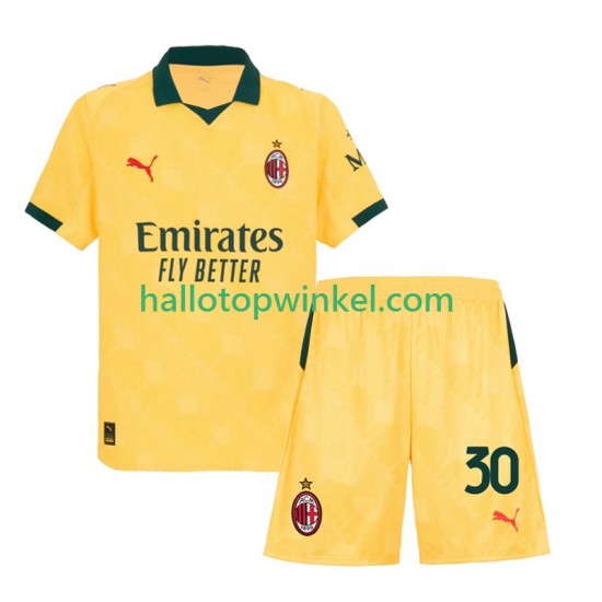 AC Milan Voetbalshirt Ardon Jashari 30 Kleuters/Kids Derde Tenue 2025-2026 Korte Mouw