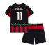 AC Milan Voetbalshirt Christian Pulisic 11 Kleuters/Kids Thuis Tenue 2025-2026 Korte Mouw