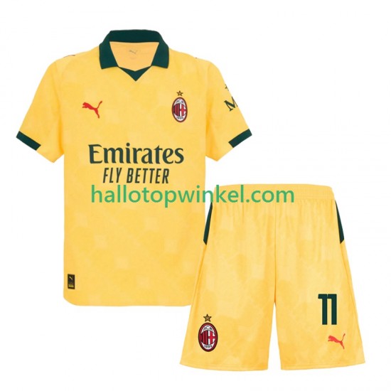 AC Milan Voetbalshirt Christian Pulisic 11 Kleuters/Kids Derde Tenue 2025-2026 Korte Mouw