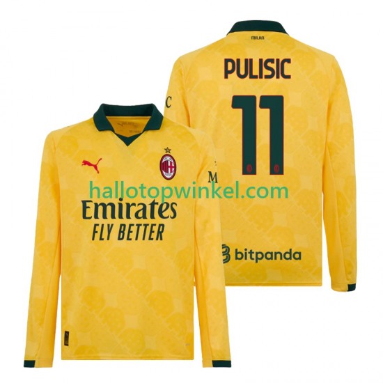 AC Milan Voetbalshirt Christian Pulisic 11 Heren Derde Tenue 2025-2026 Lange Mouw