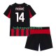 AC Milan Voetbalshirt Modrić Luca 14 Kleuters/Kids Thuis Tenue 2025-2026 Korte Mouw
