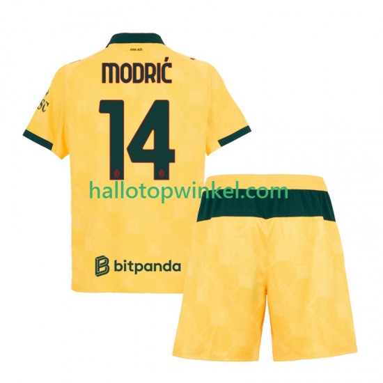 AC Milan Voetbalshirt Modrić Luca 14 Kleuters/Kids Derde Tenue 2025-2026 Korte Mouw
