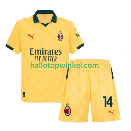 AC Milan Voetbalshirt Modrić Luca 14 Kleuters/Kids Derde Tenue 2025-2026 Korte Mouw