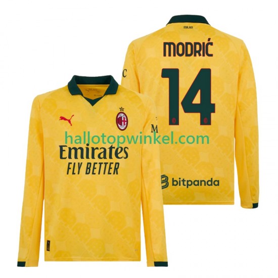 AC Milan Voetbalshirt Modrić Luca 14 Heren Derde Tenue 2025-2026 Lange Mouw