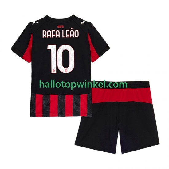 AC Milan Voetbalshirt Rafael Leao 10 Kleuters/Kids Thuis Tenue 2025-2026 Korte Mouw