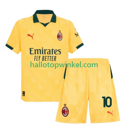 AC Milan Voetbalshirt Rafael Leao 10 Kleuters/Kids Derde Tenue 2025-2026 Korte Mouw