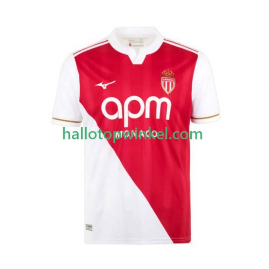 AS Monaco Voetbalshirt Heren Thuis Tenue 2025-2026 Korte Mouw