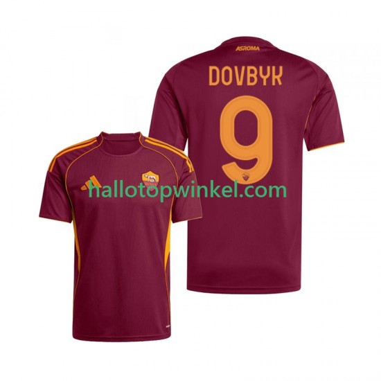 AS Roma Voetbalshirt Artem Dovbyk 9 Heren Thuis Tenue 2025-2026 Korte Mouw