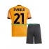 AS Roma Voetbalshirt Dybala 21 Kleuters/Kids Uit Tenue 2025-2026 Korte Mouw