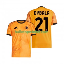 AS Roma Voetbalshirt Dybala 21 Heren Uit Tenue 2025-2026 Korte Mouw