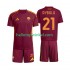 AS Roma Voetbalshirt Dybala 21 Kleuters/Kids Thuis Tenue 2025-2026 Korte Mouw