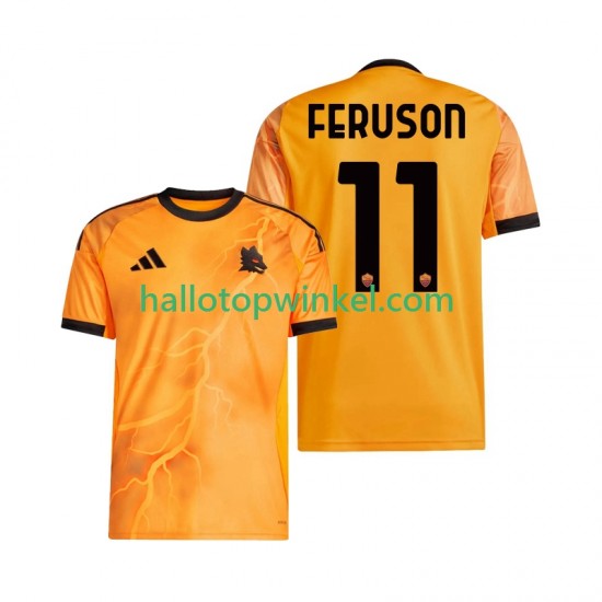 AS Roma Voetbalshirt Evan Ferguson 11 Heren Uit Tenue 2025-2026 Korte Mouw
