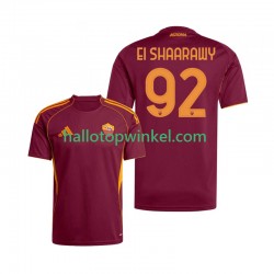 AS Roma Voetbalshirt Stephan El Shaarawy 92 Heren Thuis Tenue 2025-2026 Korte Mouw