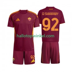 AS Roma Voetbalshirt Stephan El Shaarawy 92 Kleuters/Kids Thuis Tenue 2025-2026 Korte Mouw