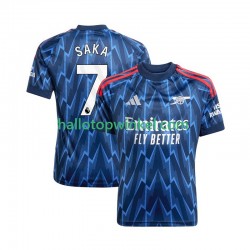 Arsenal Voetbalshirt Bukayo Saka 7 Heren Uit Tenue 2025-2026 Korte Mouw