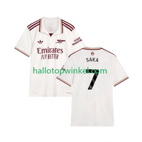 Arsenal Voetbalshirt Bukayo Saka 7 Heren Derde Tenue 2025-2026 Korte Mouw