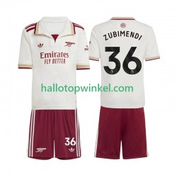 Arsenal Voetbalshirt Martin Zubimendi 36 Kleuters/Kids Derde Tenue 2025-2026 Korte Mouw
