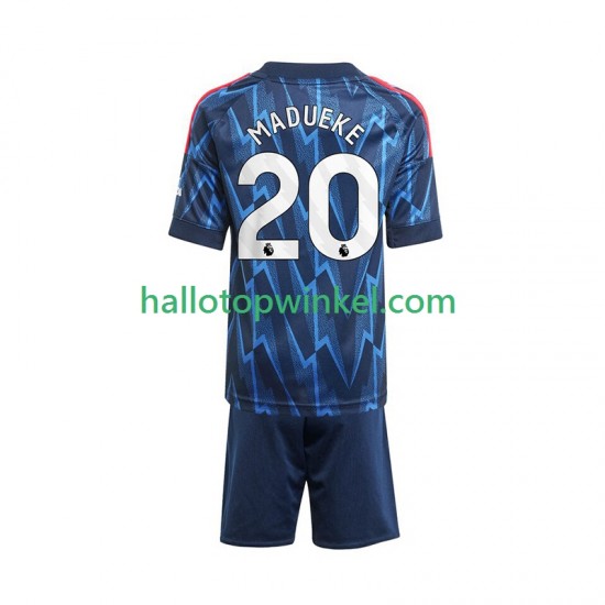 Arsenal Voetbalshirt Noni Madueke 20 Kleuters/Kids Uit Tenue 2025-2026 Korte Mouw