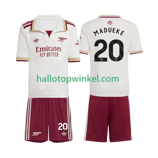 Arsenal Voetbalshirt Noni Madueke 20 Kleuters/Kids Derde Tenue 2025-2026 Korte Mouw