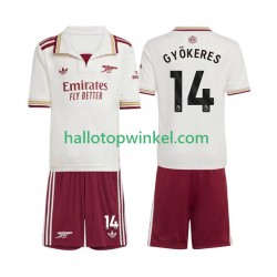 Arsenal Voetbalshirt Viktor Gyokeres 14 Kleuters/Kids Derde Tenue 2025-2026 Korte Mouw